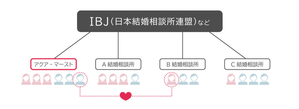 結婚相談所 連盟のしくみ