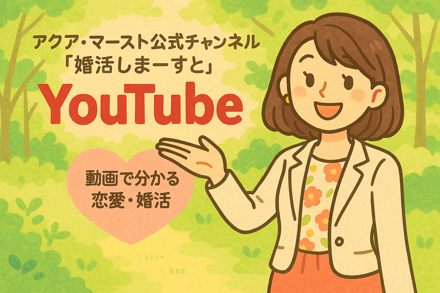 アクア・マースト公式チャンネル「婚活しまーすと」動画でわかる恋愛・婚活