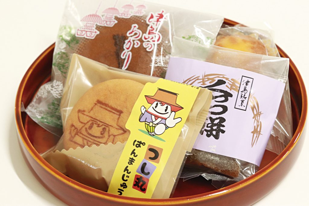 らく楽菓子舗の津島のあかり等
