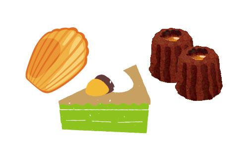 お菓子のイラスト