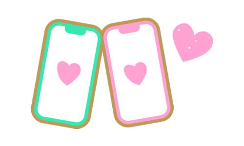 スマホとハート