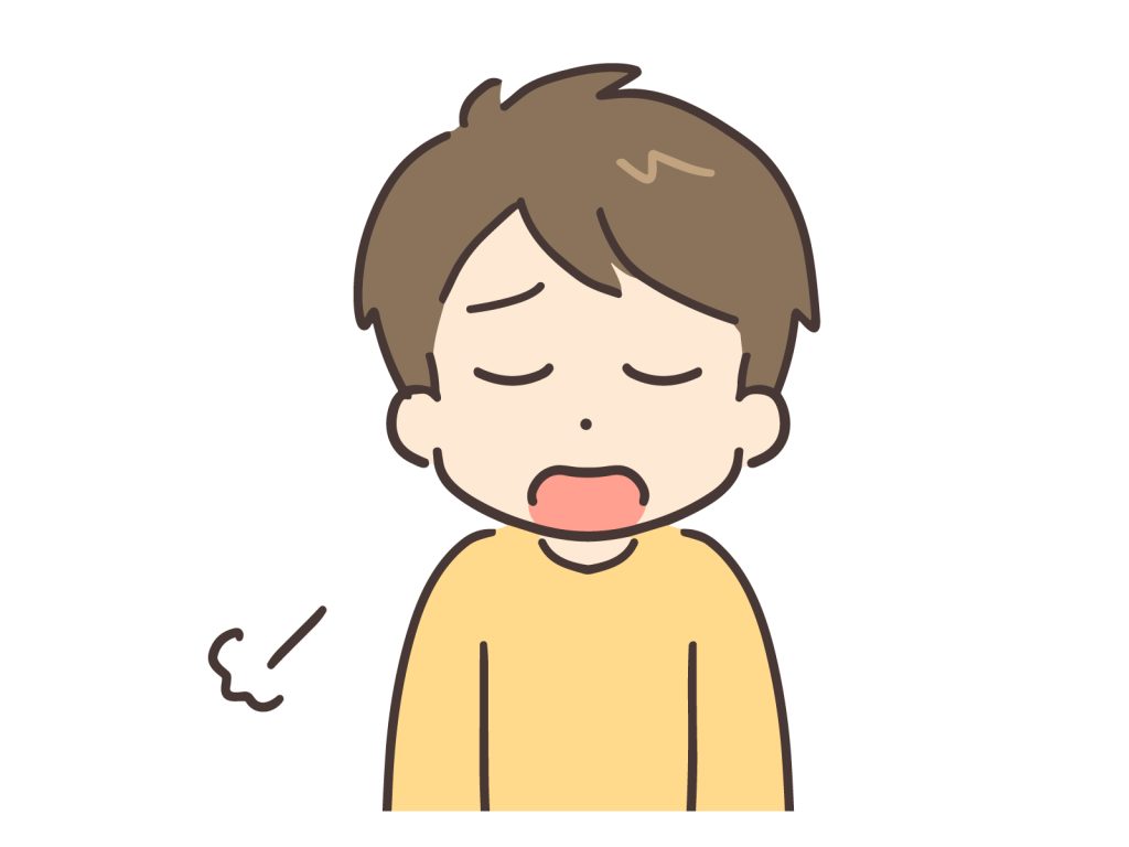 溜息をつく男性イラスト