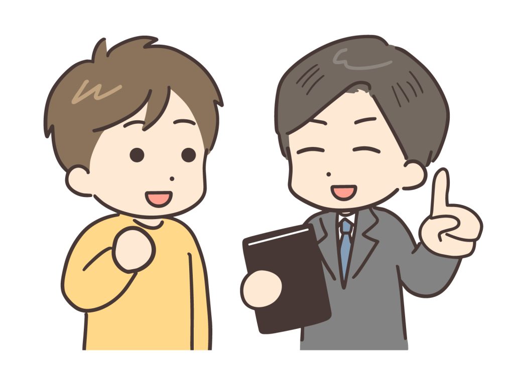 カウンセラーと男性