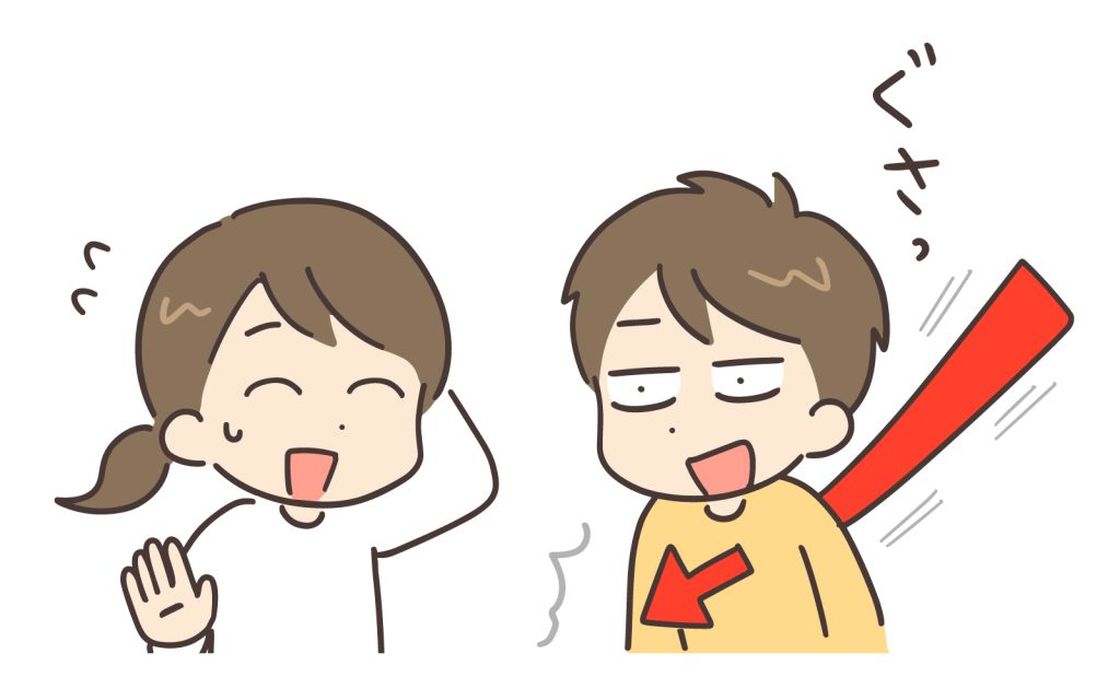 断る女性と傷つく男性